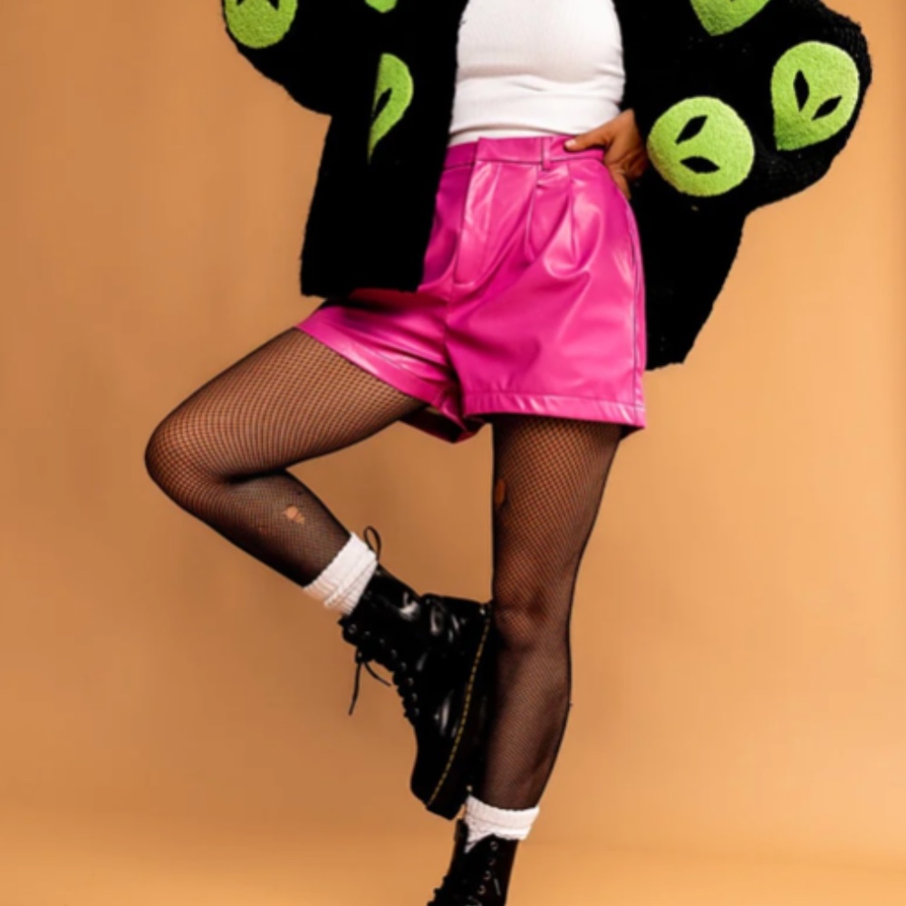 You’re A Doll Vegan Leather Shorts - Dressed in LALA